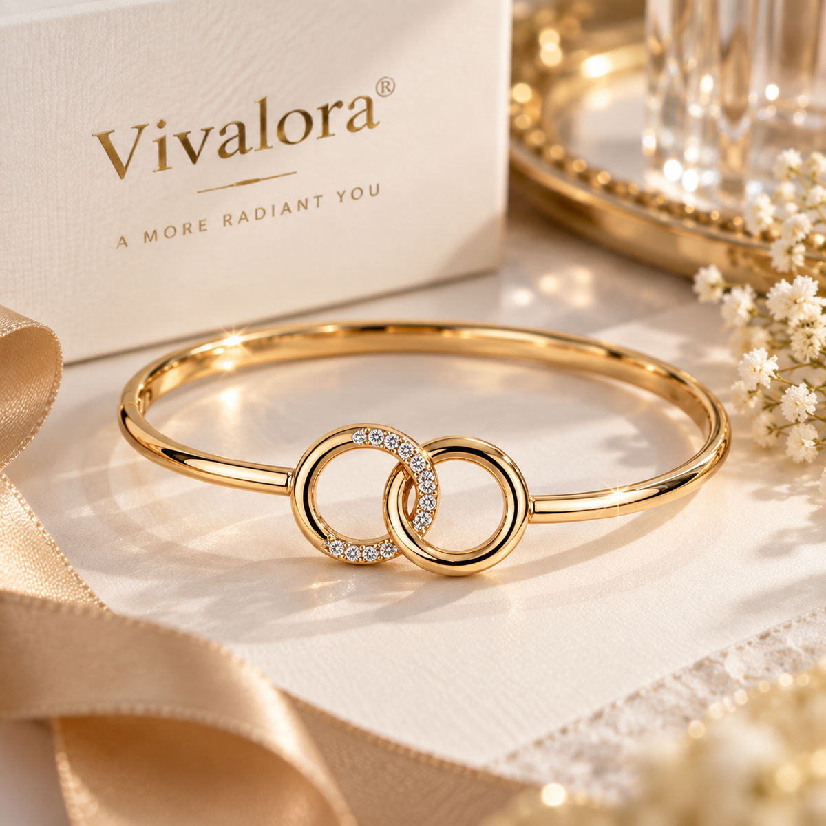 Vivalora® Interlocking Love Bangle