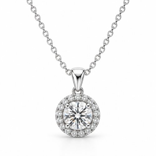 Vivalora® Radiant Halo Pendant Necklace｜Vivalora®