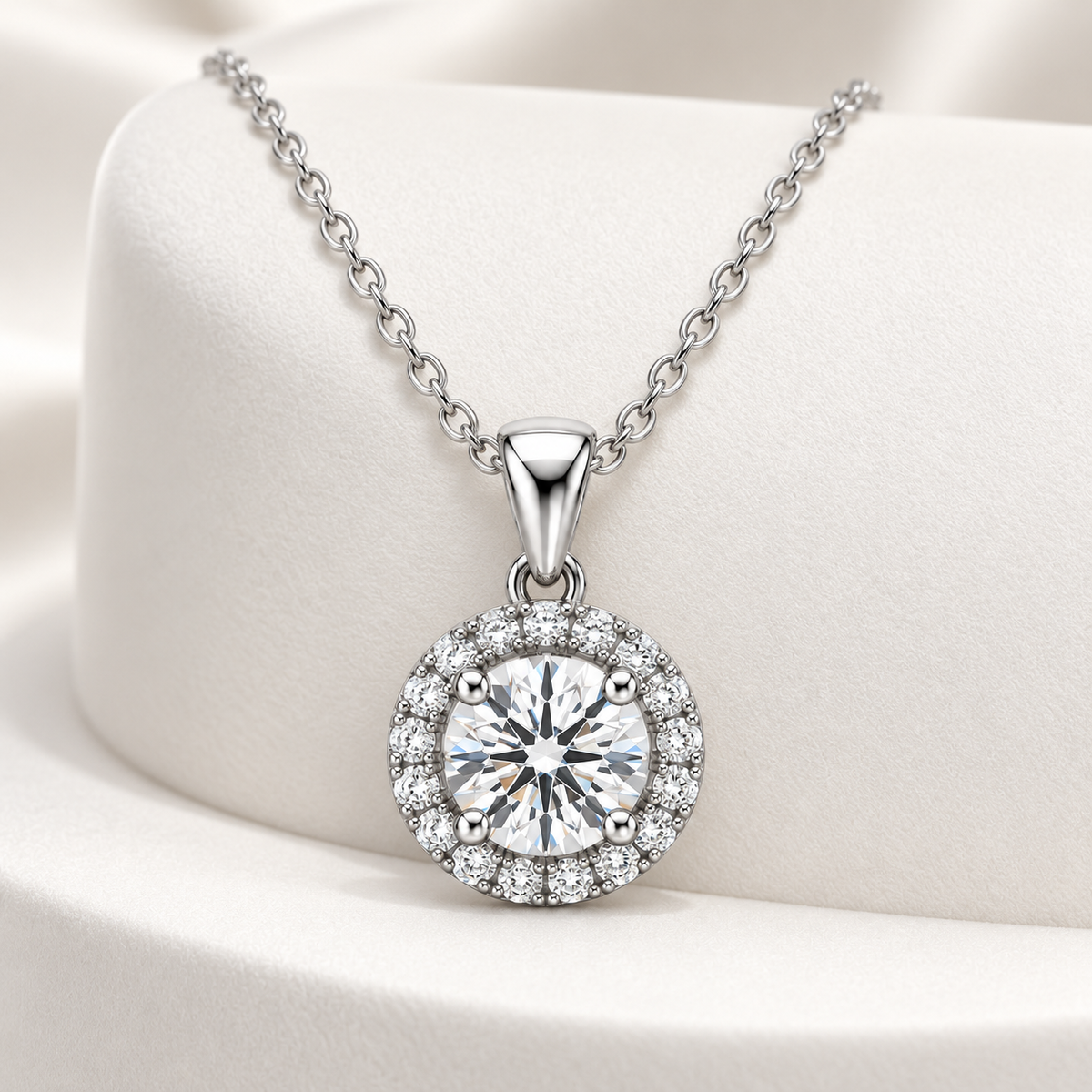 Vivalora® Radiant Halo Pendant Necklace｜Vivalora®
