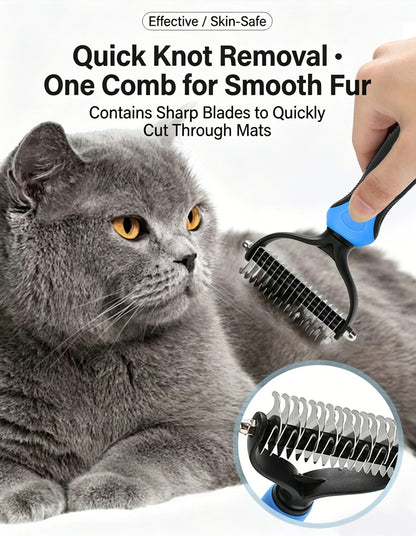 Billhol® Double-Sided Pet Dematting Comb – 50% OFF 🐾 Gentle Fur Care for Dogs & Cats