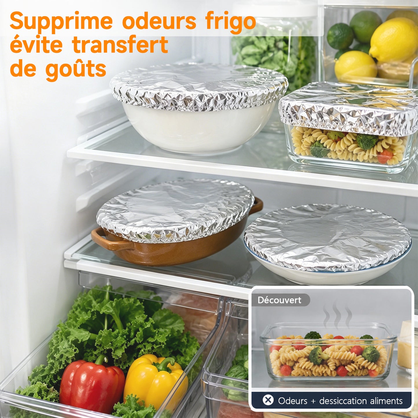 SVOZK® 🍽️ Couvercles élastiques réutilisables pour bols, assiettes et plats — gardez vos restes frais, préparez vos repas en toute simplicité et rangez vos aliments proprement au réfrigérateur. ✨🥗❄️fff🔥