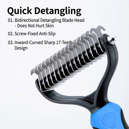 Billhol® Pet Dematting & Shedding Comb – Limited 60% OFF ✨ Smooth Coat, Less Loose Fur