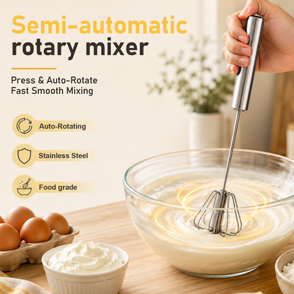 Billhol® Semi-Automatic Hand Egg Beater