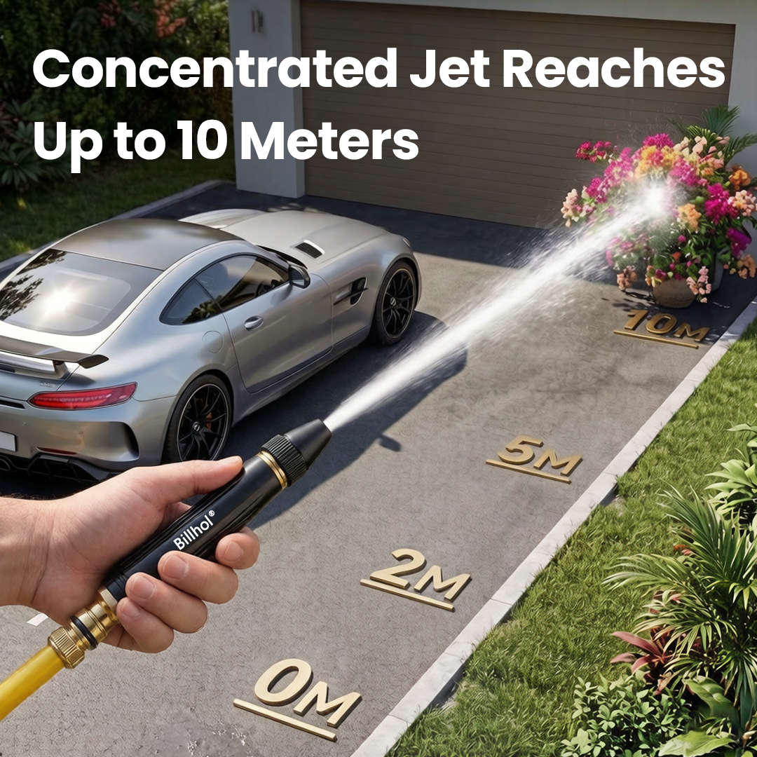 50% Off — Last Day丨Billhol® 🏆Home high-pressure car wash water gun , a must-have for watering plants and vegetables, and car washing.👍💦