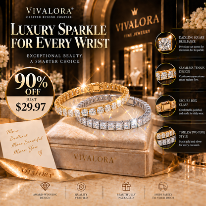 🔥 Last day to enjoy a 90% discount | VIVALORA® Diamond Bracelet — Brilliant radiance, exquisite craftsmanship, and timeless elegance.