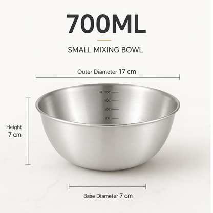 Stainless Steel Measuring Mixing Bowl