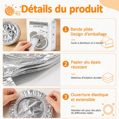 SVOZK® 🍽️ Couvercles élastiques réutilisables pour bols, assiettes et plats — gardez vos restes frais, préparez vos repas en toute simplicité et rangez vos aliments proprement au réfrigérateur. ✨🥗❄️fff🔥