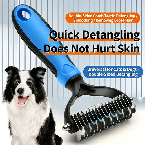 Billhol® Double-Sided Pet Dematting Comb – 50% OFF 🐾 Gentle Fur Care for Dogs & Cats