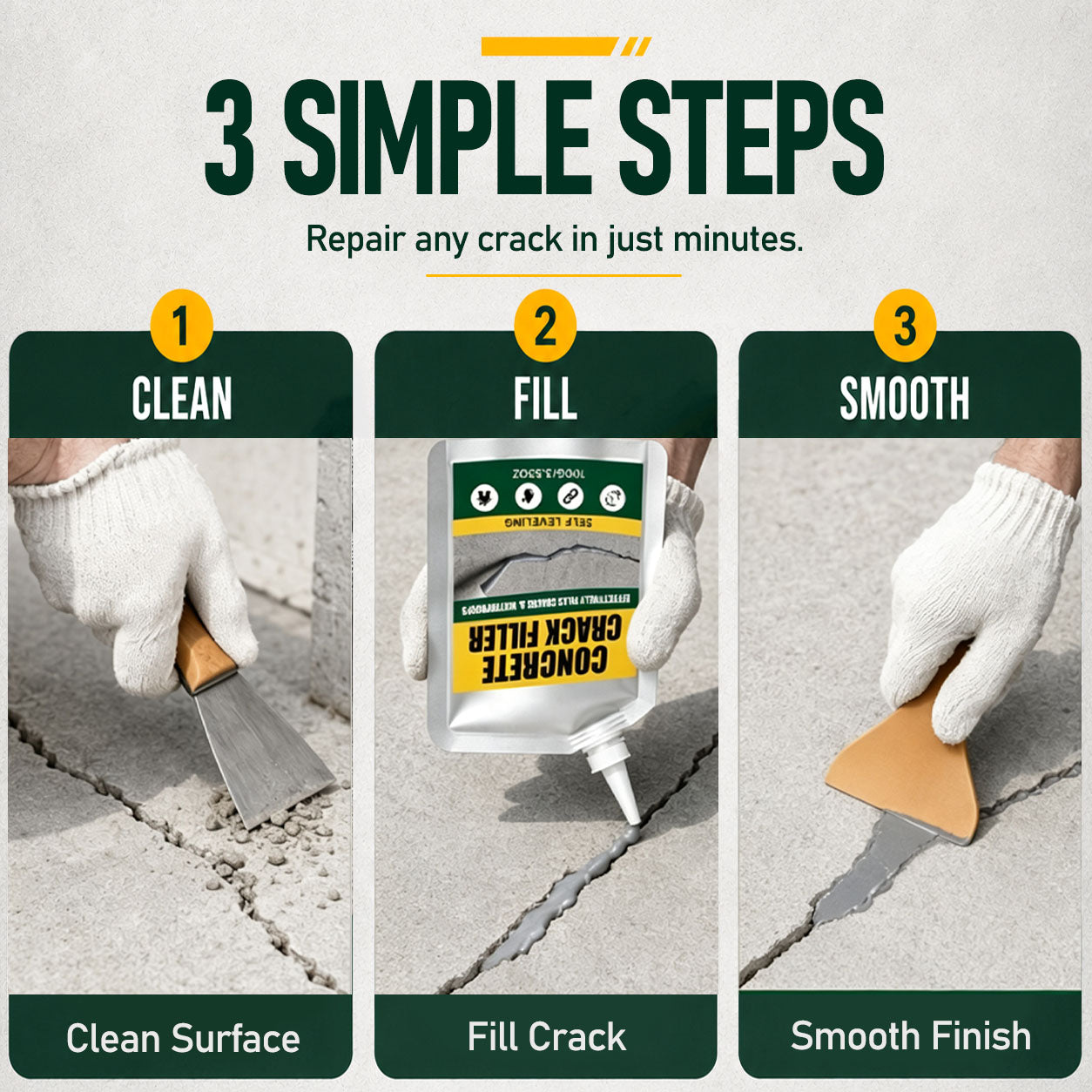 SVOZK® 🛠️Waterproof Concrete Crack Filler & Sealant