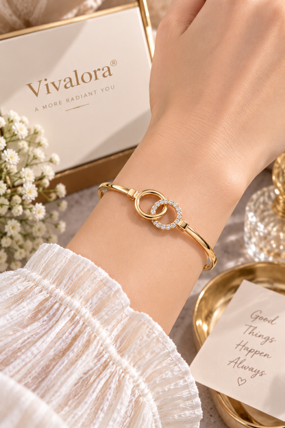Vivalora® Interlocking Love Bangle