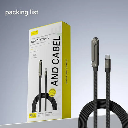 🔥Last Day 60% OFF - ⚡2-in-1 Invisible Holder Charger Cable – 240W Fast Charging Cord with Built-In Phone Stand