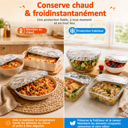 SVOZK® 🍽️ Couvercles élastiques réutilisables pour bols, assiettes et plats — gardez vos restes frais, préparez vos repas en toute simplicité et rangez vos aliments proprement au réfrigérateur. ✨🥗❄️fff🔥