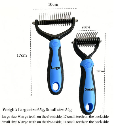 Billhol® Double-Sided Pet Dematting Comb – 50% OFF 🐾 Gentle Fur Care for Dogs & Cats