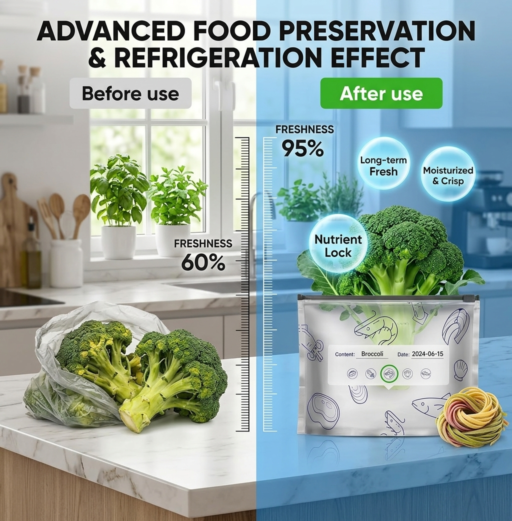 🔥SVOZK®  50% OFF Today! 30PCS Reusable Foil Food Storage Bags – Keep Food Fresh, Sealed & Organized
