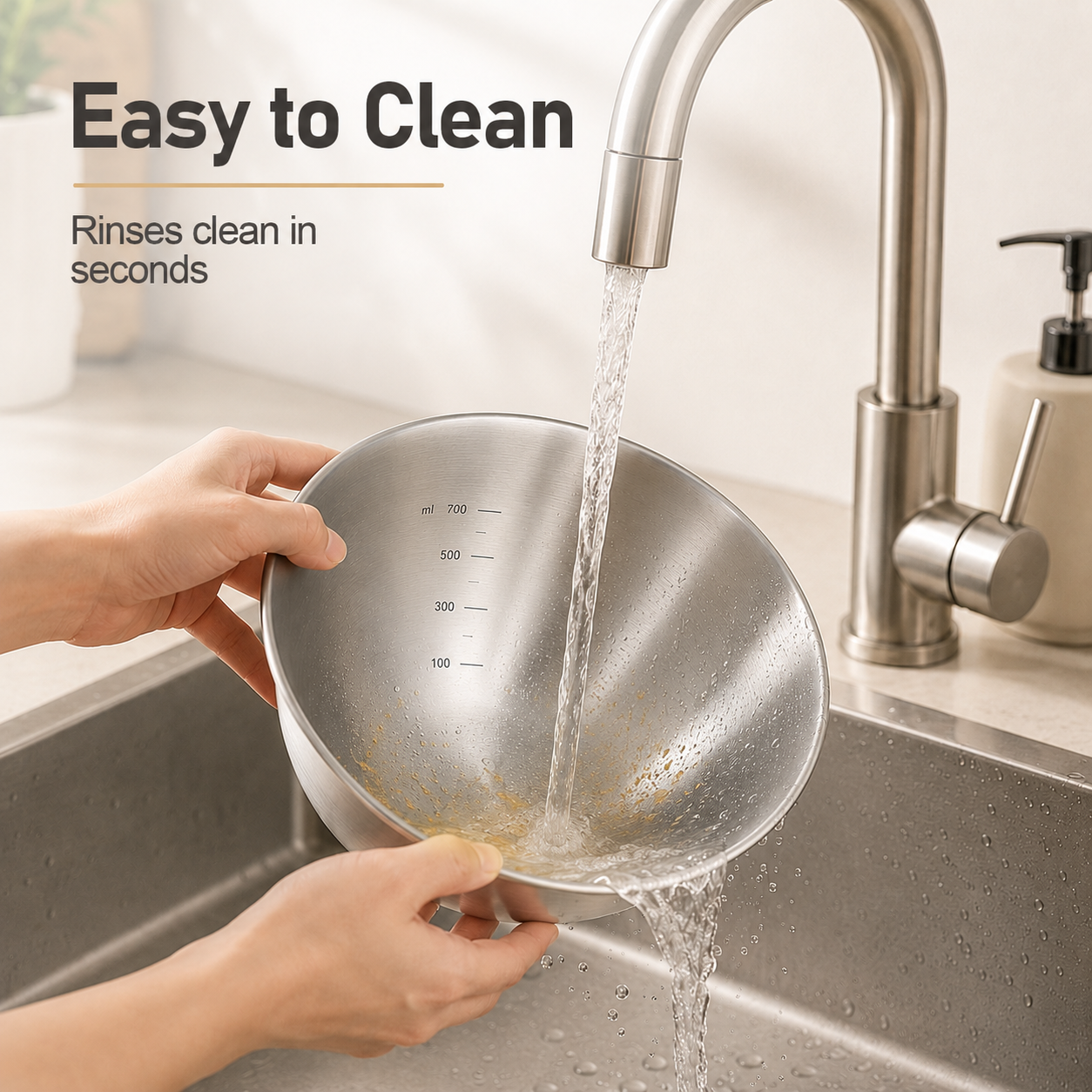 Stainless Steel Measuring Mixing Bowl