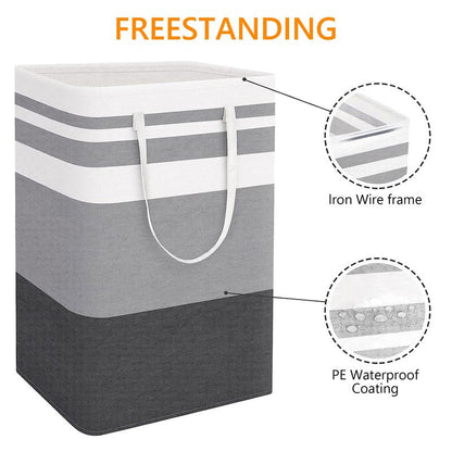 SVOZK® Collapsible Laundry Hamper Set, Large Capacity Fabric Laundry Baskets with Handles for Clothes & Storage-TTT