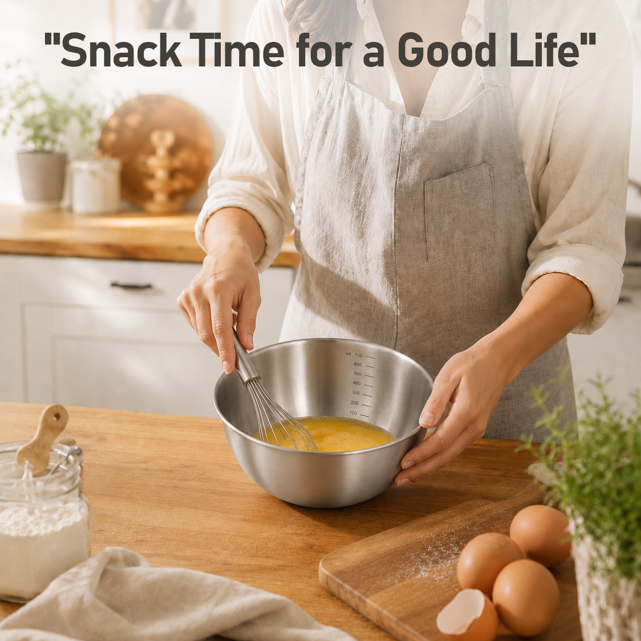 Stainless Steel Measuring Mixing Bowl