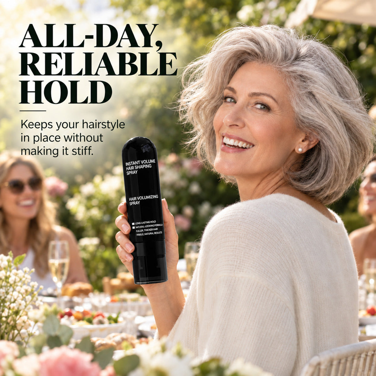 🎉 Toclvo® 𝐯𝐢𝐛𝐞𝐨𝐮𝐫𝐩𝐥𝐮𝐬 Peach-Scented Volumizing & Hair Styling Spray