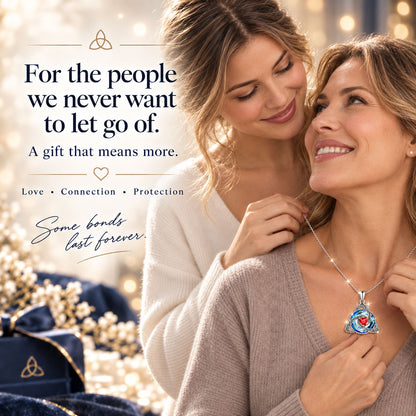 VIVALORA® Forever Knot Birthstone Necklace – A Timeless Symbol of Love