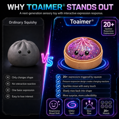 🚨 LAST DAY TO SAVE 50%！丨Toaimer® Magic Face-Changing Dumpling Squishy🥟