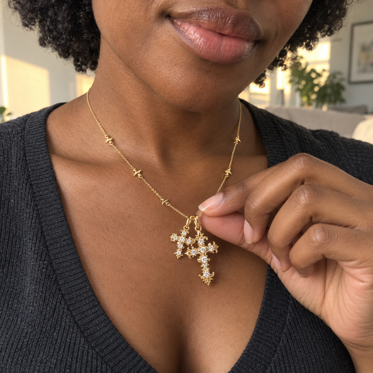🔥 LAST DAY 90% OFF | VIVALORA® Eternal Faith Diamond Necklace💎