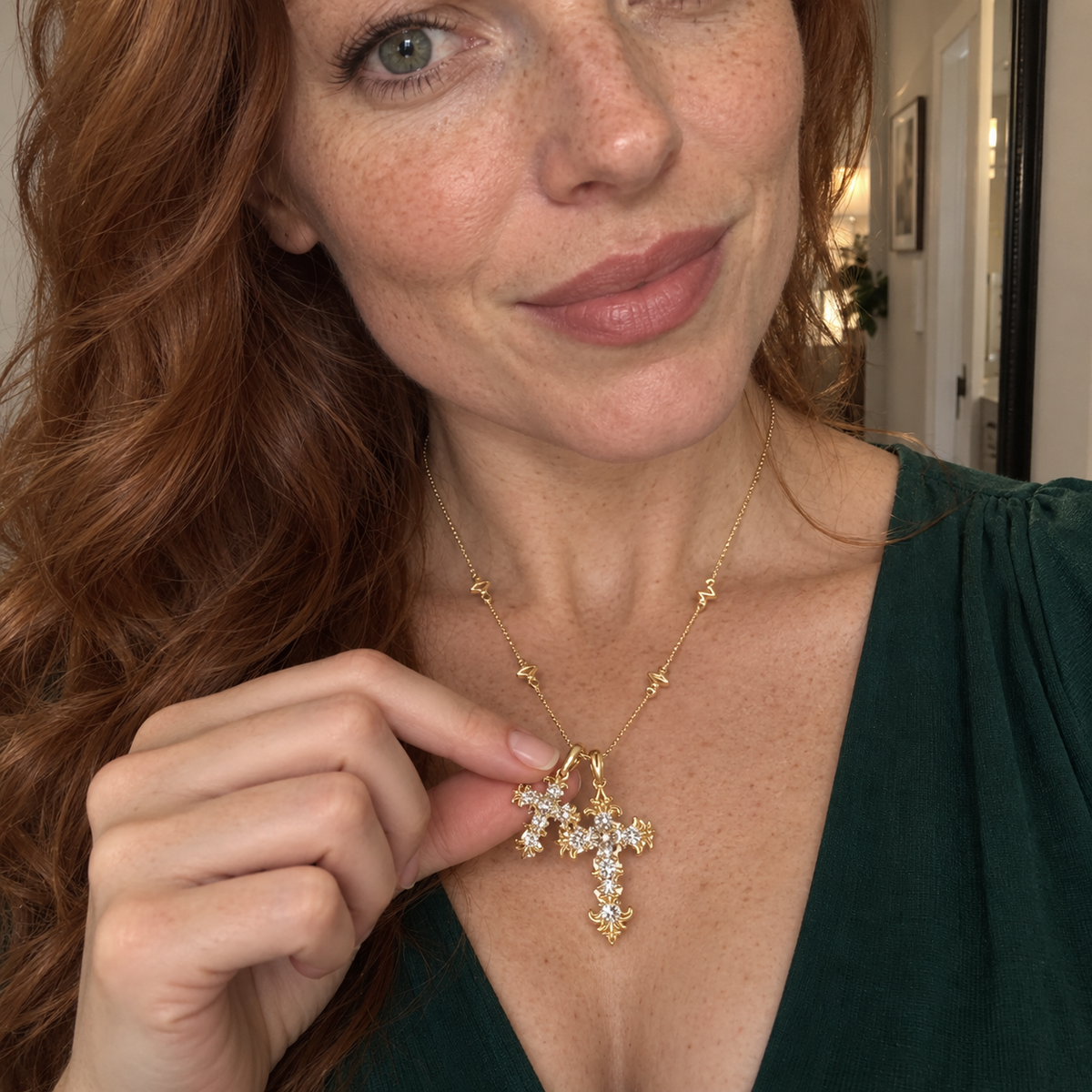 🔥 LAST DAY 90% OFF | VIVALORA® Eternal Faith Diamond Necklace💎