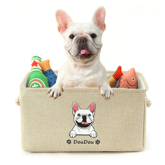 SVOZK® Personalized Pet Supplies Storage Basket