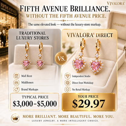 🔥LAST DAY 90% OFF |  VIVALORA® Celestia Heart Earrings– Brilliant Sparkle, Romantic Elegance & Timeless Luxury