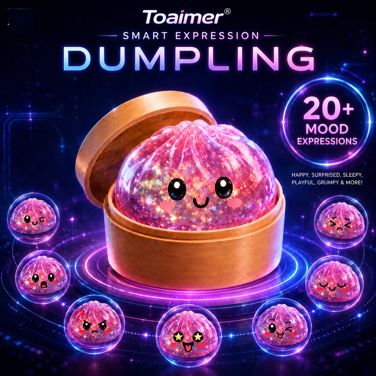 🚨 LAST DAY TO SAVE 50%！丨Toaimer® Magic Face-Changing Dumpling Squishy🥟