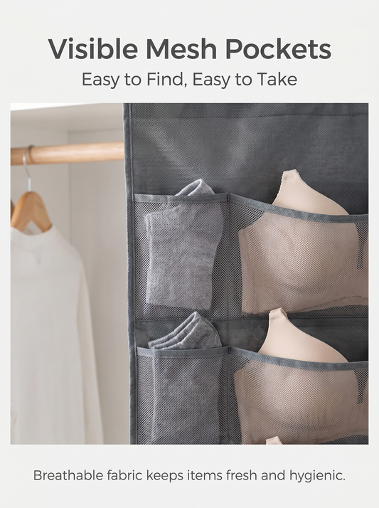 🔥SVOZK® Hot Sale🔥 Double-Sided Hanging Storage Bag | 36 Grids Dustproof Lingerie Organizer