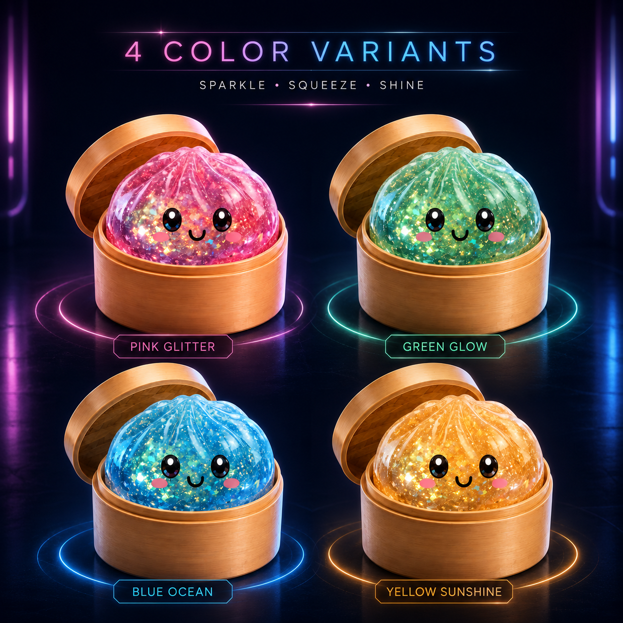 🚨 LAST DAY TO SAVE 50%！丨Toaimer® Magic Face-Changing Dumpling Squishy🥟