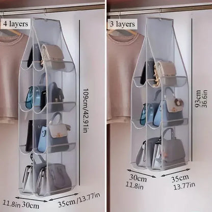 SVOZK® Hanging Handbag Organizer for Closet - Multi-Tier Purse Storage