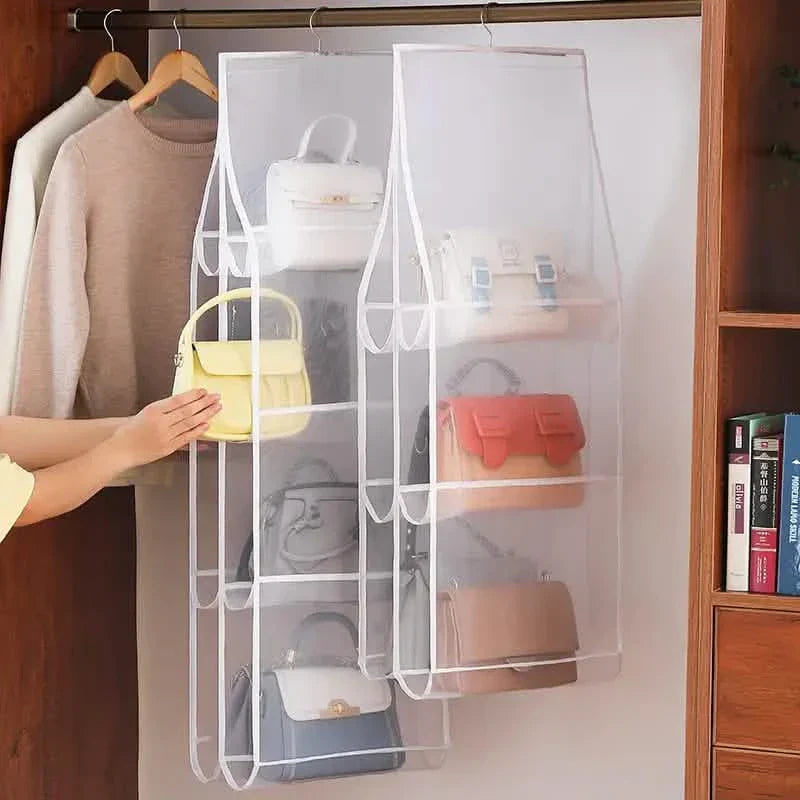 SVOZK® Hanging Handbag Organizer for Closet - Multi-Tier Purse Storage