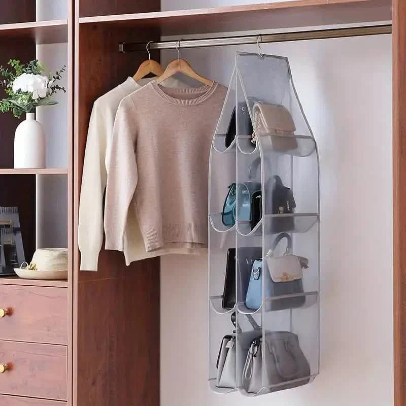 SVOZK® Hanging Handbag Organizer for Closet - Multi-Tier Purse Storage