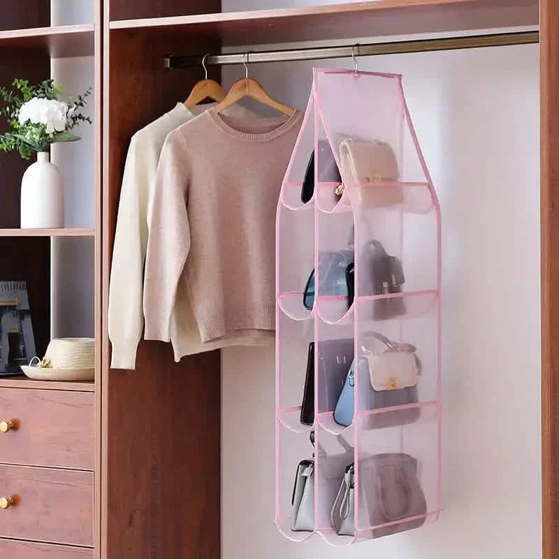 SVOZK® Hanging Handbag Organizer for Closet - Multi-Tier Purse Storage
