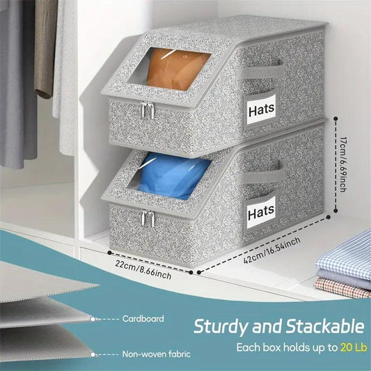 🔥SVOZK® Last Day 60% OFF 🔥Stackable storage boxes for baseball caps